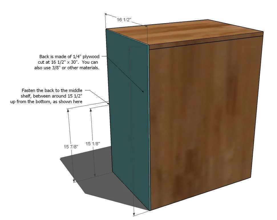 File Base for the Classic Storage Wall System Desk, step 2