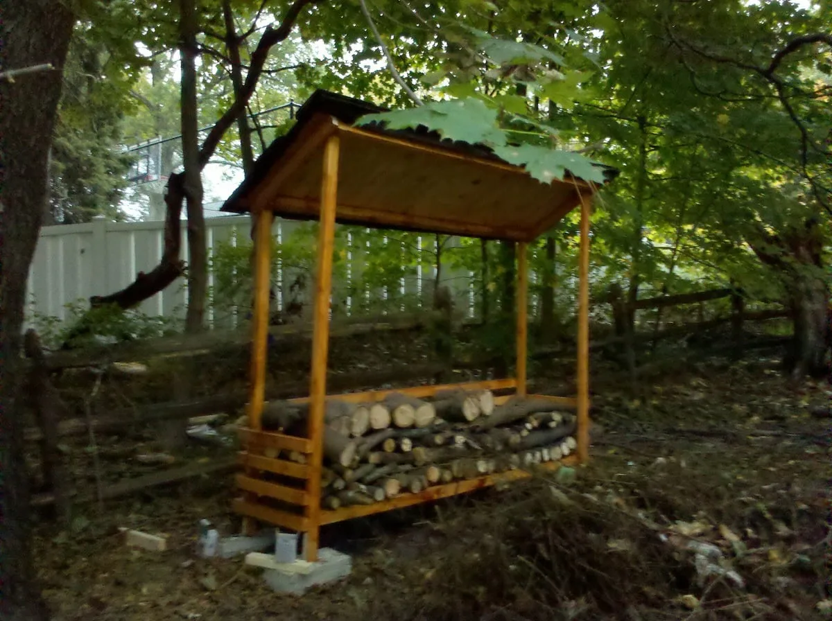 Firewood shed