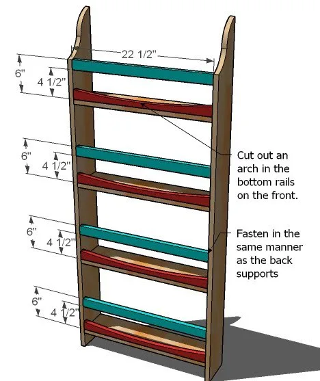 Flat Wall Book Shelves, step 4