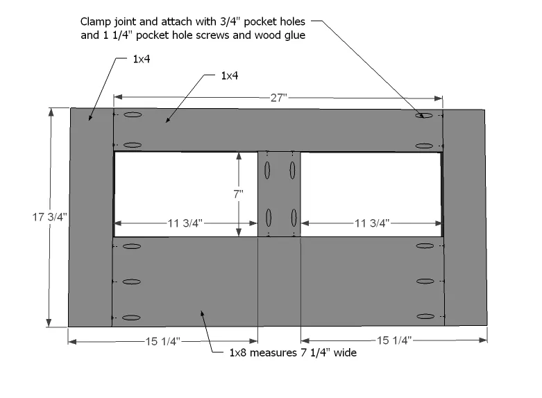 Flip Top Panel Bench, step 1
