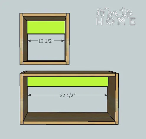 Floating Boxes Nightstand by More Like Home, step 2