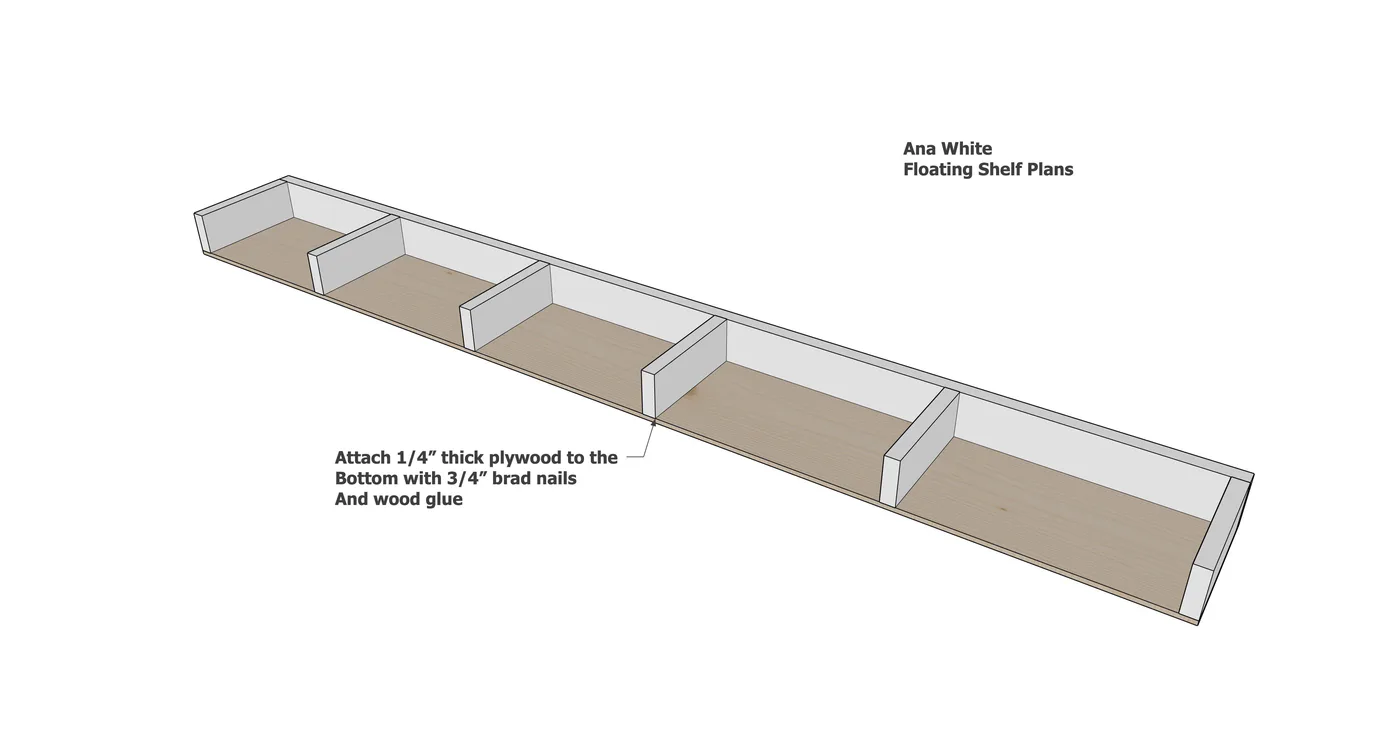 Floating Shelves, step 2