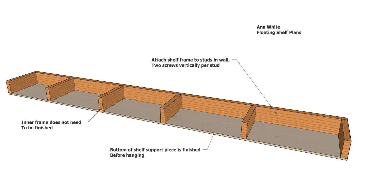 Floating Shelves, step 5