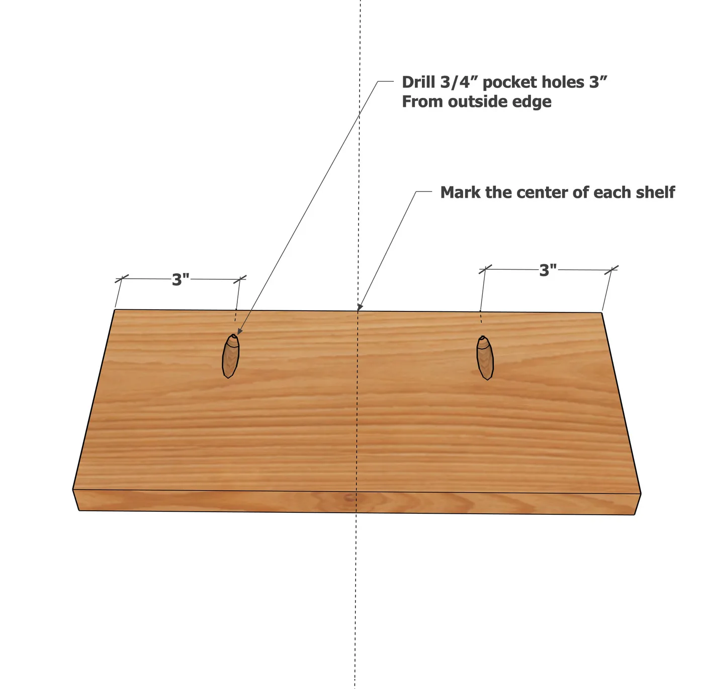 Floating Shoe Display Rack, step 2
