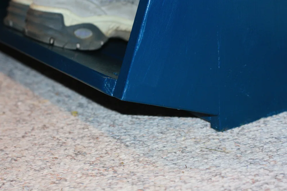 Floor-to-ceiling Shoe Shelf with Angled Front Shelf, step 9
