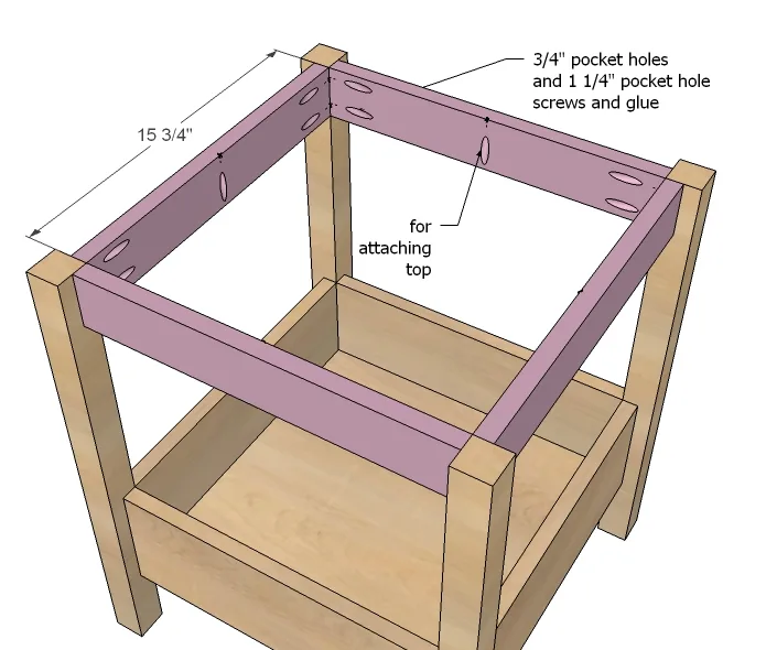 Flower Shaped Storage Play Table, step 6