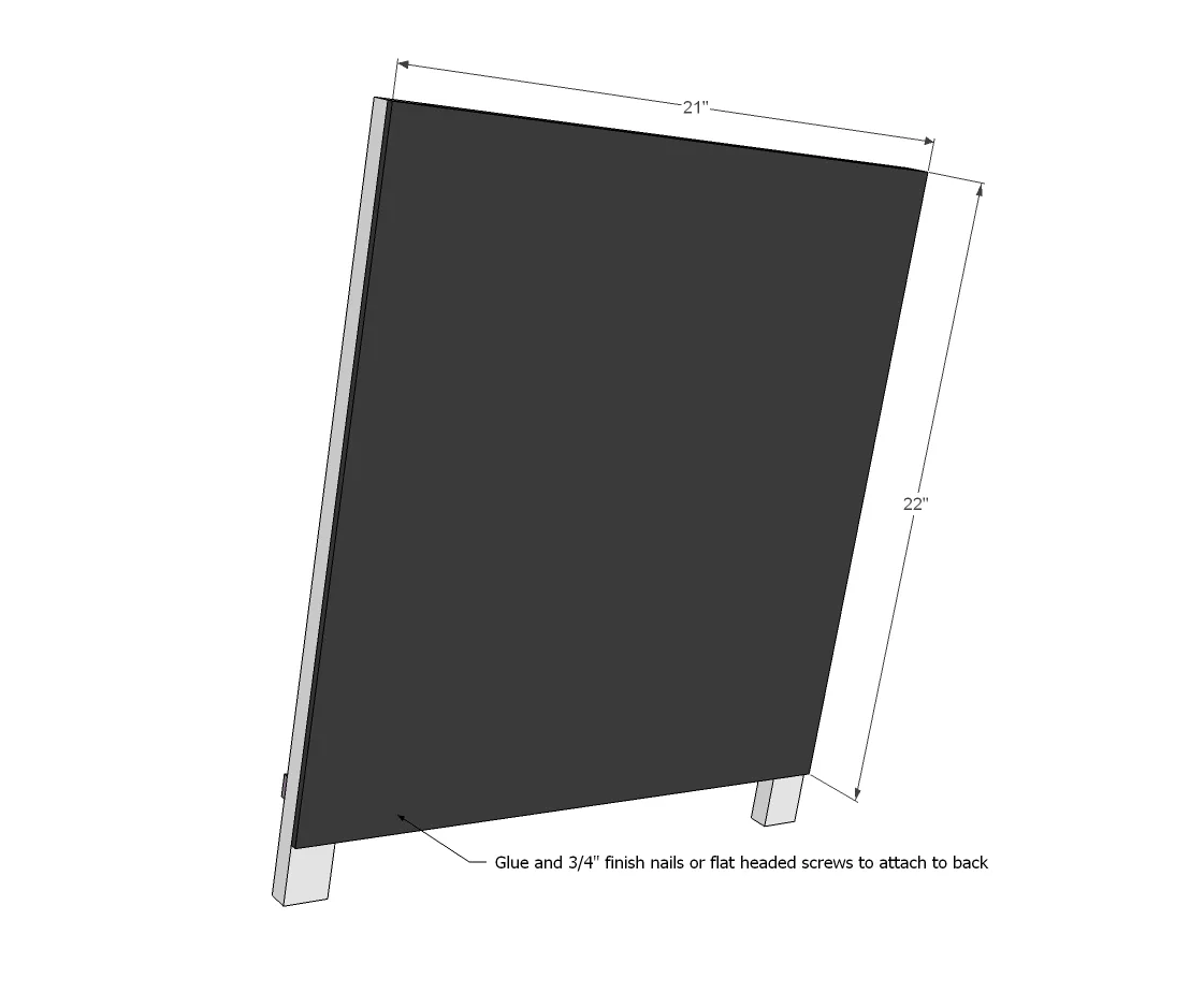 Folding Desktop Chalkboard Easel, step 3