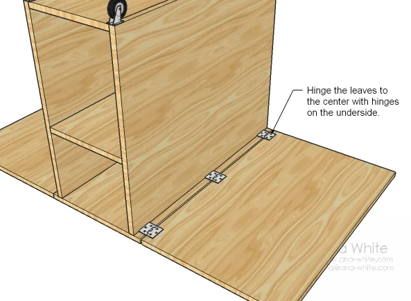 Folding Sewing Table, step 4