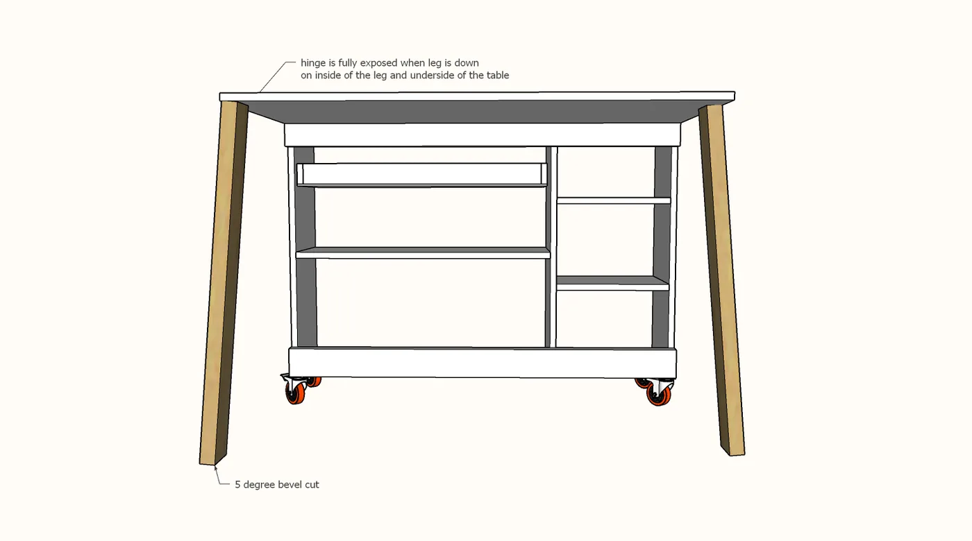 Folding Workbench, step 8