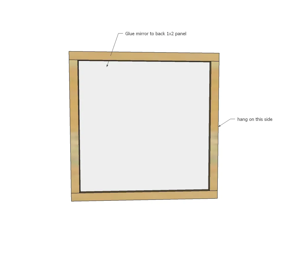 Framed Mirror Tile Wall Decor, step 3