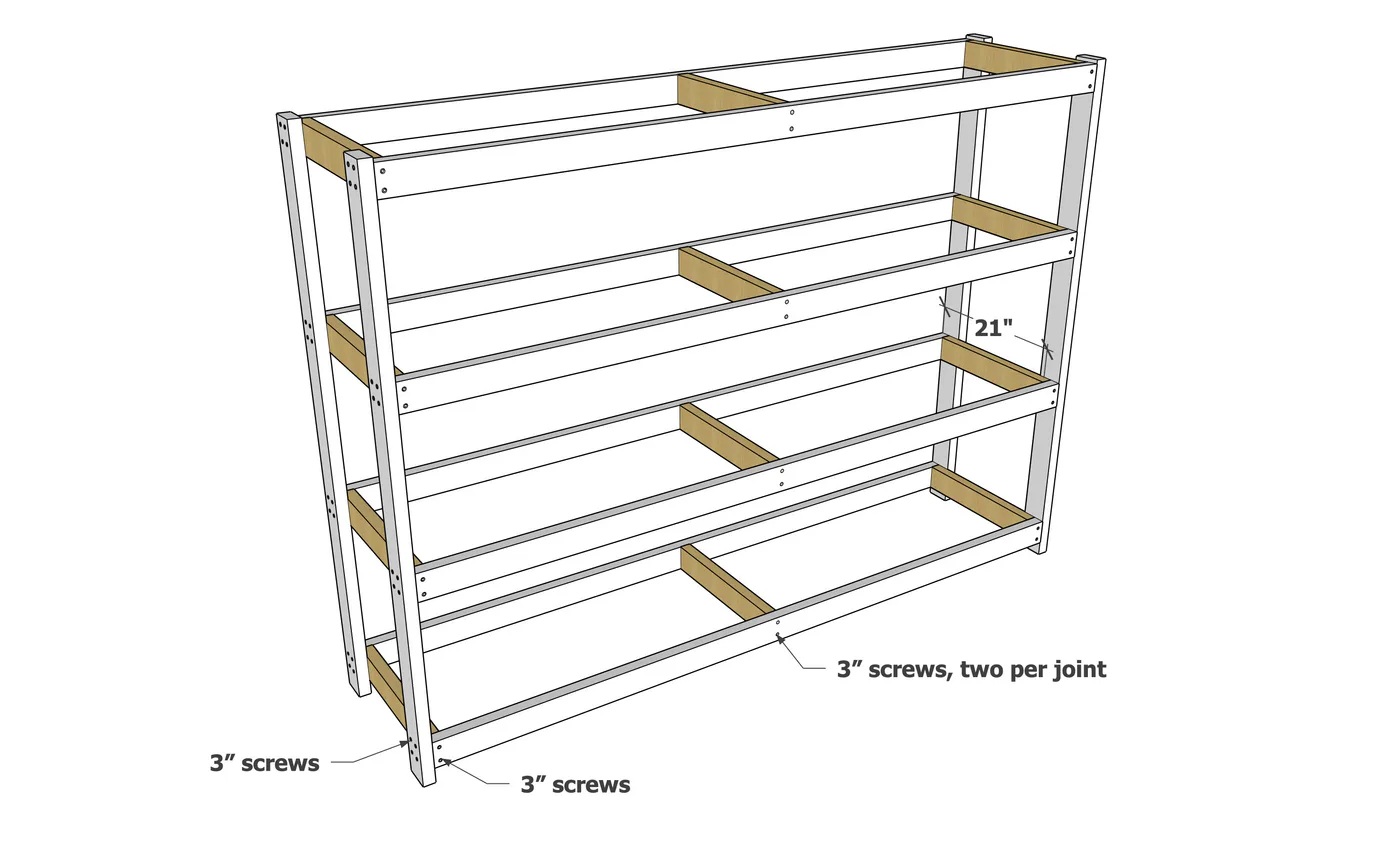 8-Foot Garage Shelving, step 2