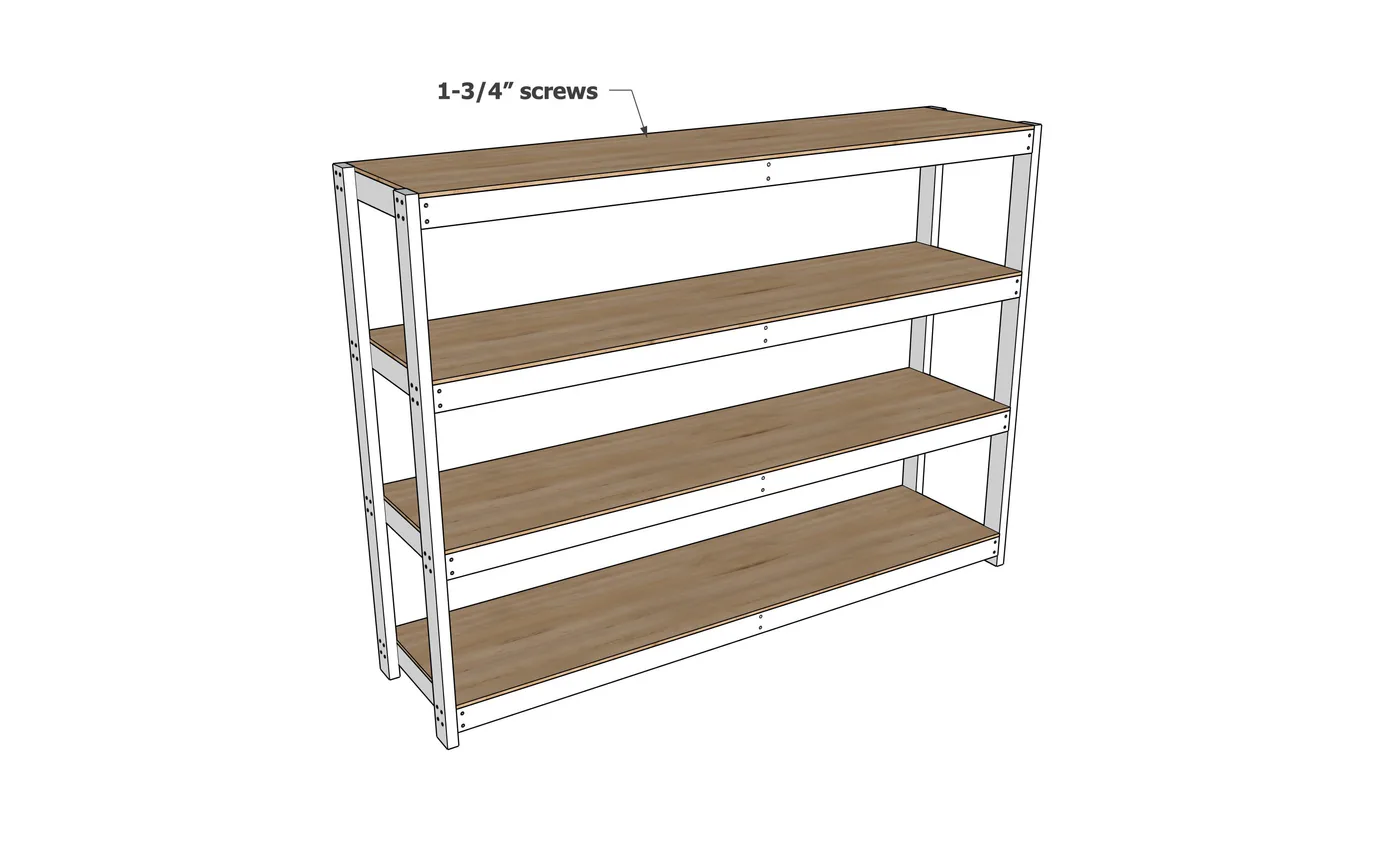 8-Foot Garage Shelving, step 3