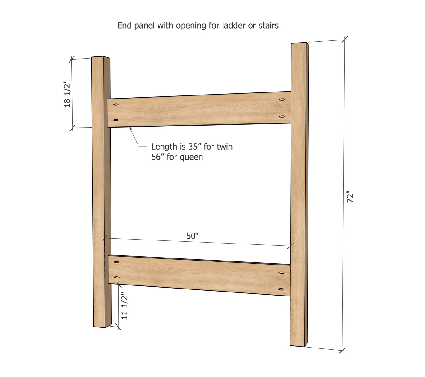 Heavy-Duty Bunk Bed Plans (Twin, Full, or Queen Sizes), step 3