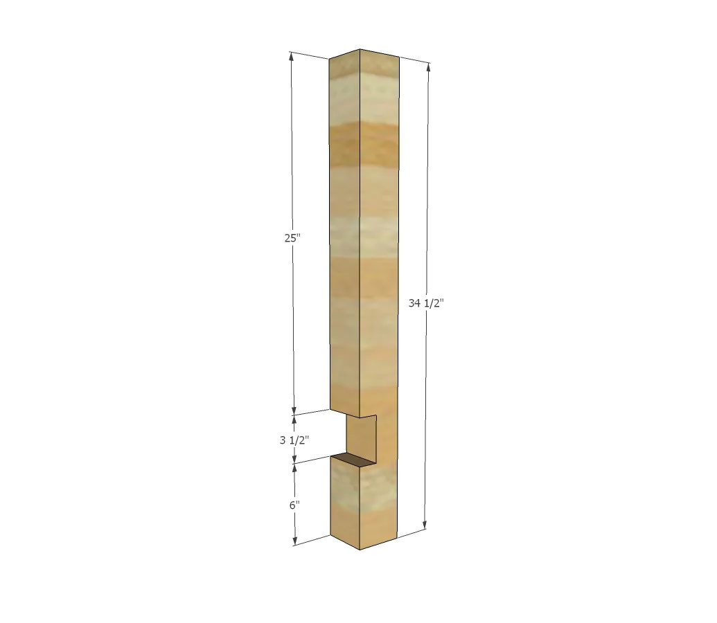 Plans: Classic Farmhouse Kitchen Island, step 1