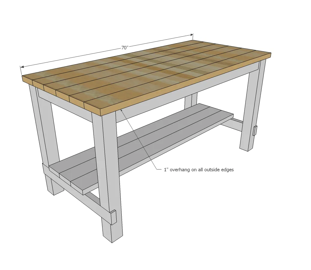 Plans: Classic Farmhouse Kitchen Island, step 6