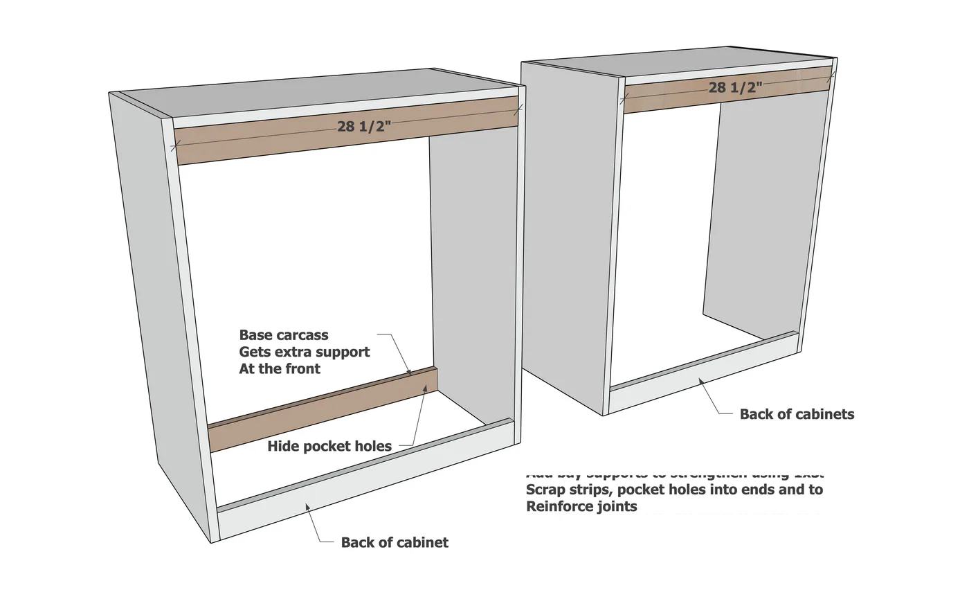 Plans: DIY Bathroom Tall Boy Cabinet, step 2