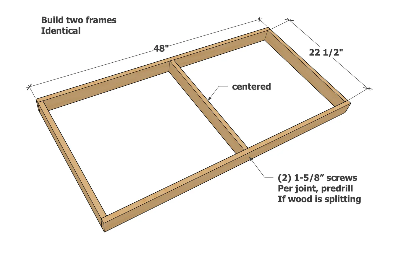Plans Lightweight Cornhole Boards, step 1