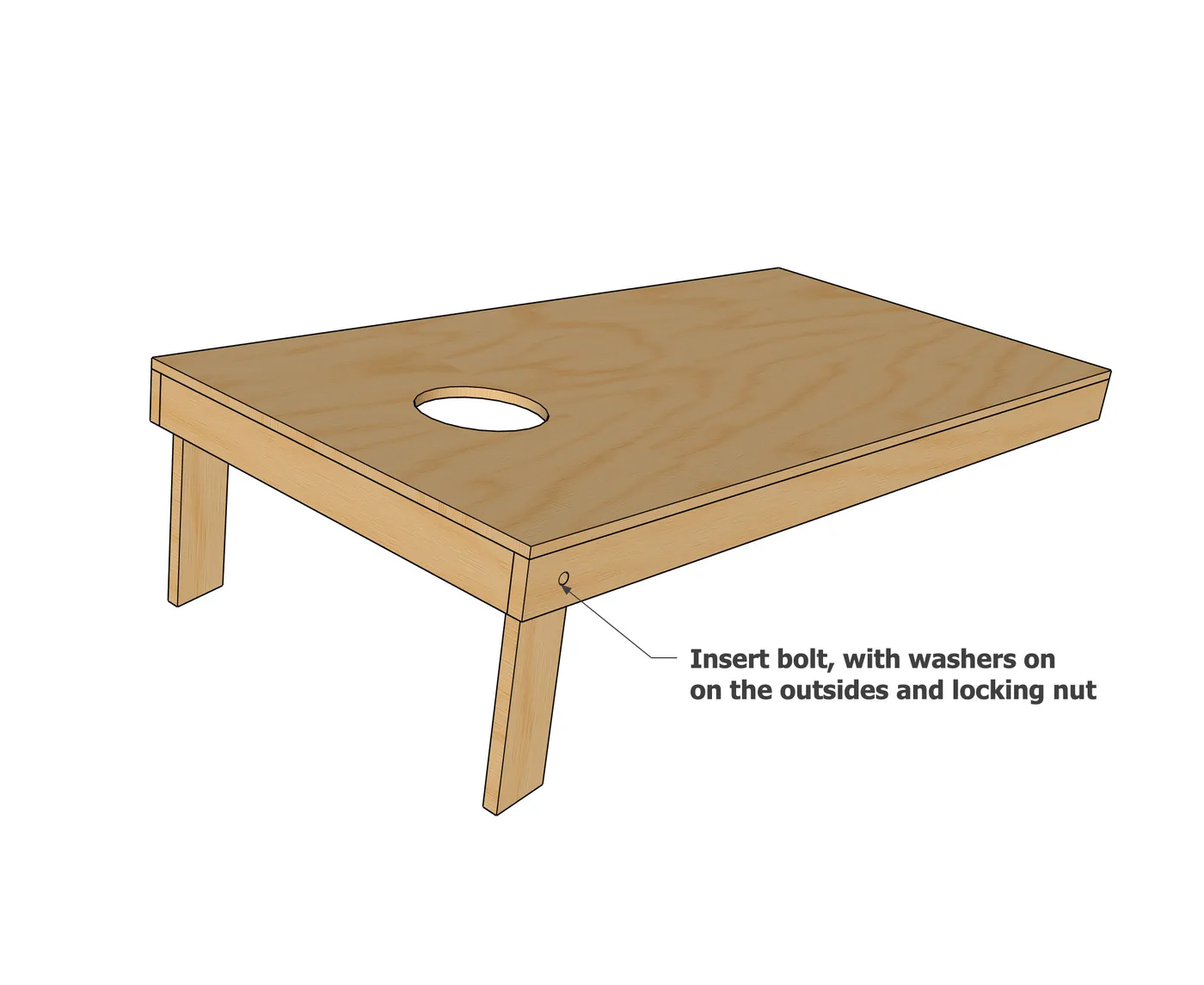 Plans Lightweight Cornhole Boards, step 5