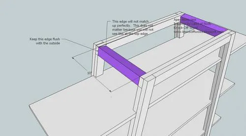 Freestanding Ladder Bookcase, step 6
