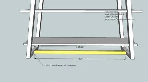 Freestanding Ladder Bookcase, step 8