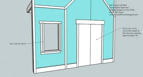 Full Height Playhouse Loft Bed, step 9