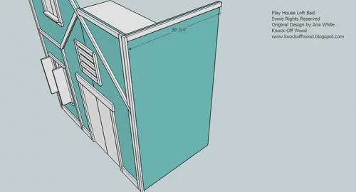 Full Height Playhouse Loft Bed, step 13