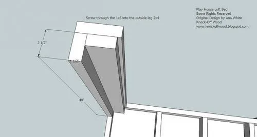 Full Height Playhouse Loft Bed, step 4