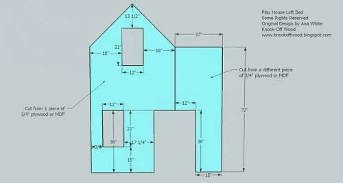 Full Height Playhouse Loft Bed, step 5