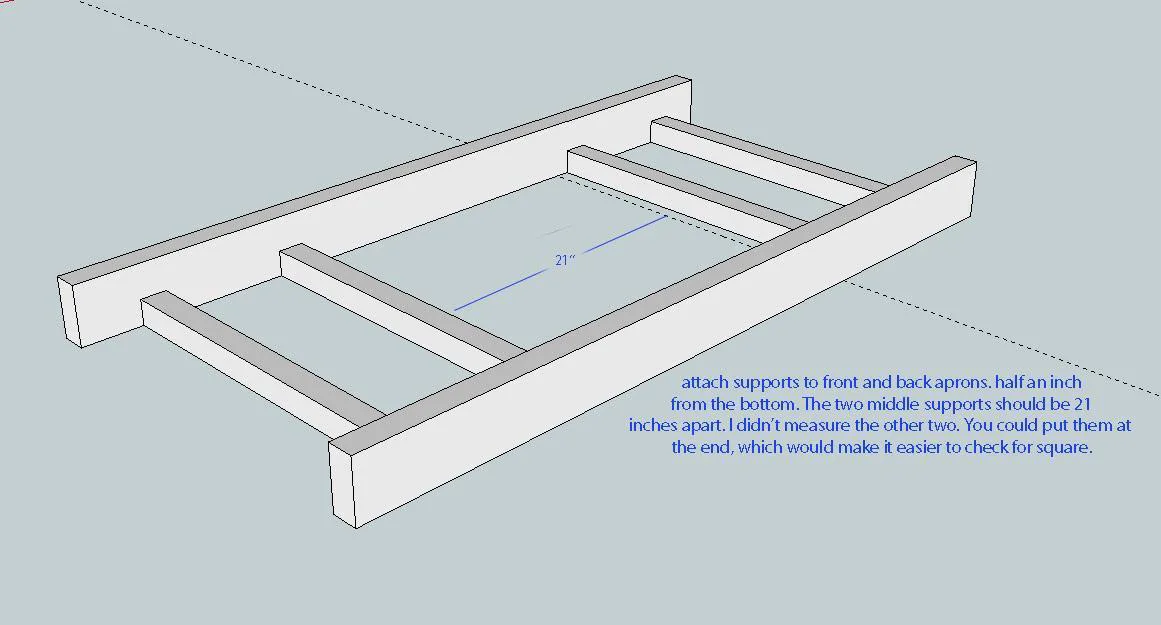 Garden Bench, step 1