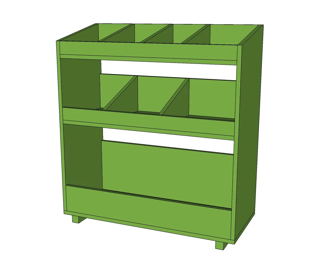 General Store Bin Bookshelf, step 9