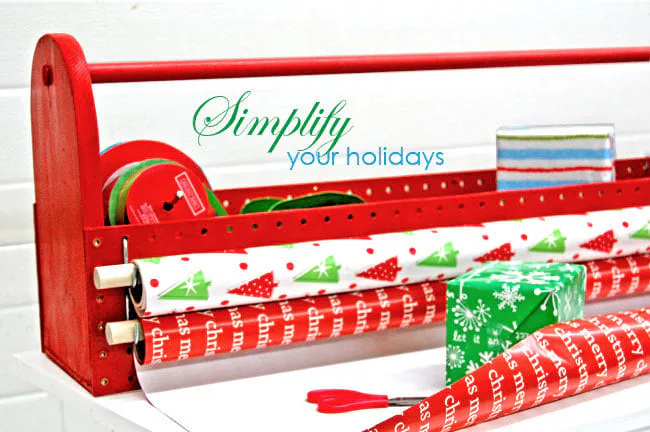 Gift Wrap Organizer Toolbox