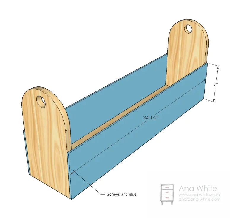 Gift Wrap Organizer Toolbox, step 3