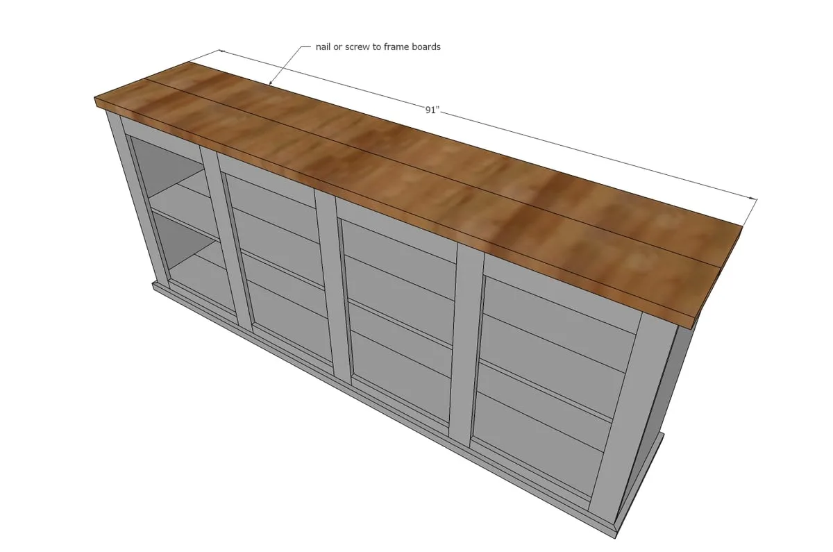 Grandy Barn Door Console, step 10