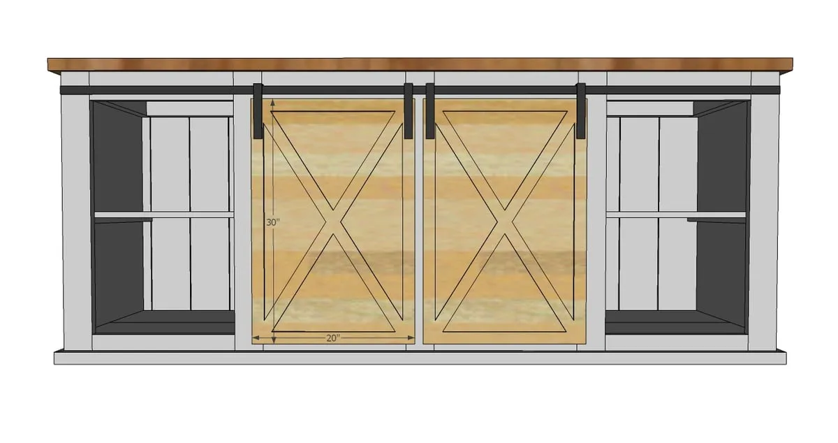 Grandy Barn Door Console, step 11