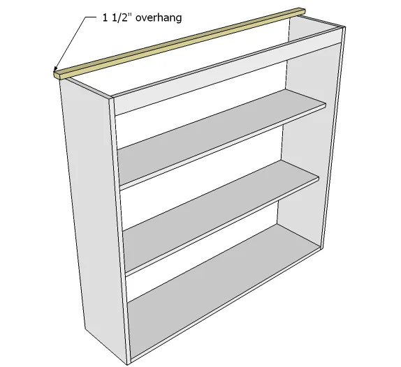 Grant Secretary Top Hutch with Doors, step 4