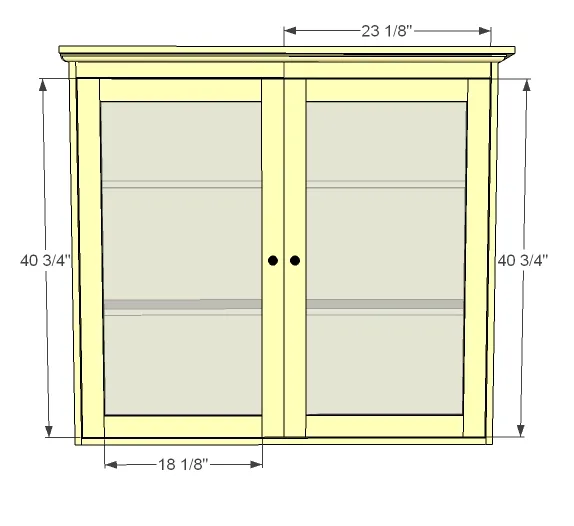 Grant Secretary Top Hutch with Doors, step 8