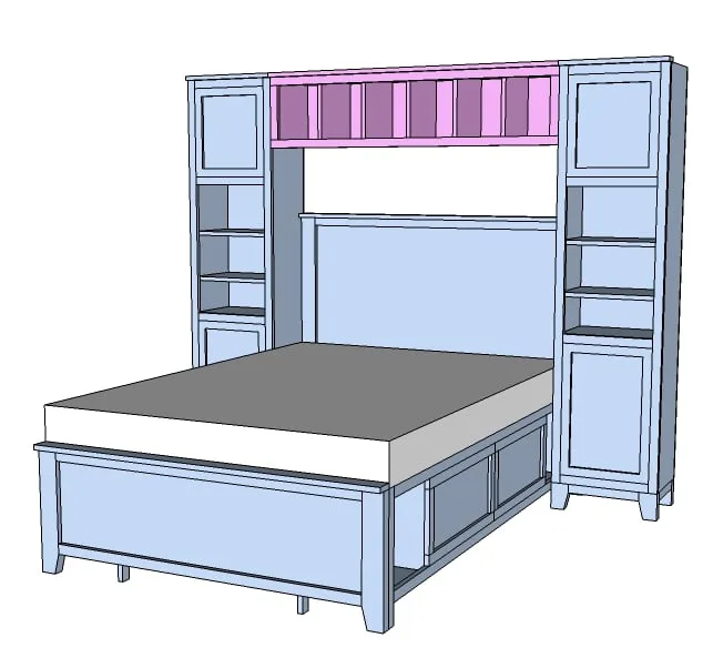 Hailey Hutch for Twin and Full Beds