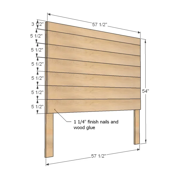 Hailey Planked Headboard, step 1
