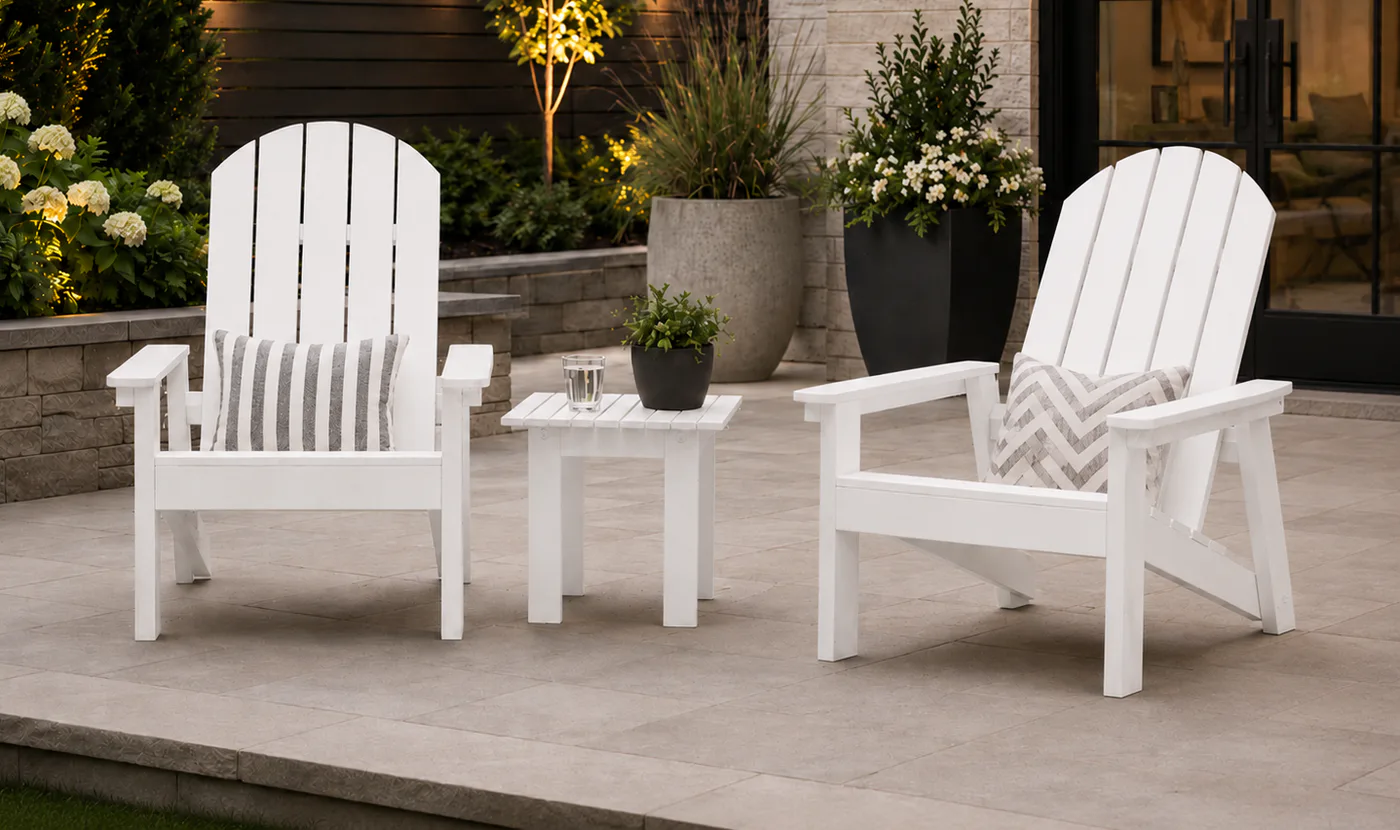 Heavy Duty Adirondack Chair Plans with Back Leg and Footstool