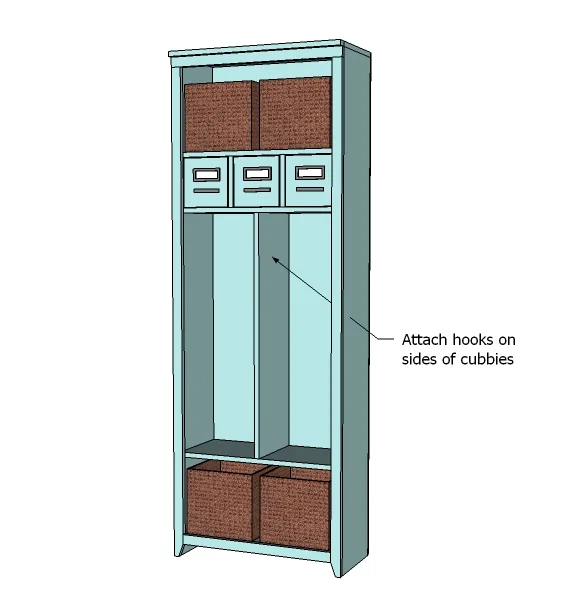 Hillary's Locker Cabinet with Charging Cubbies, step 10