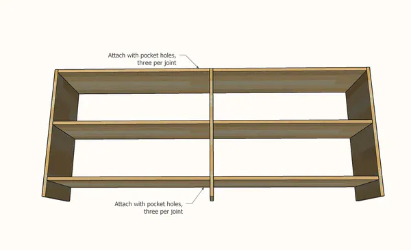 Horizontal Closet Organizer, step 2
