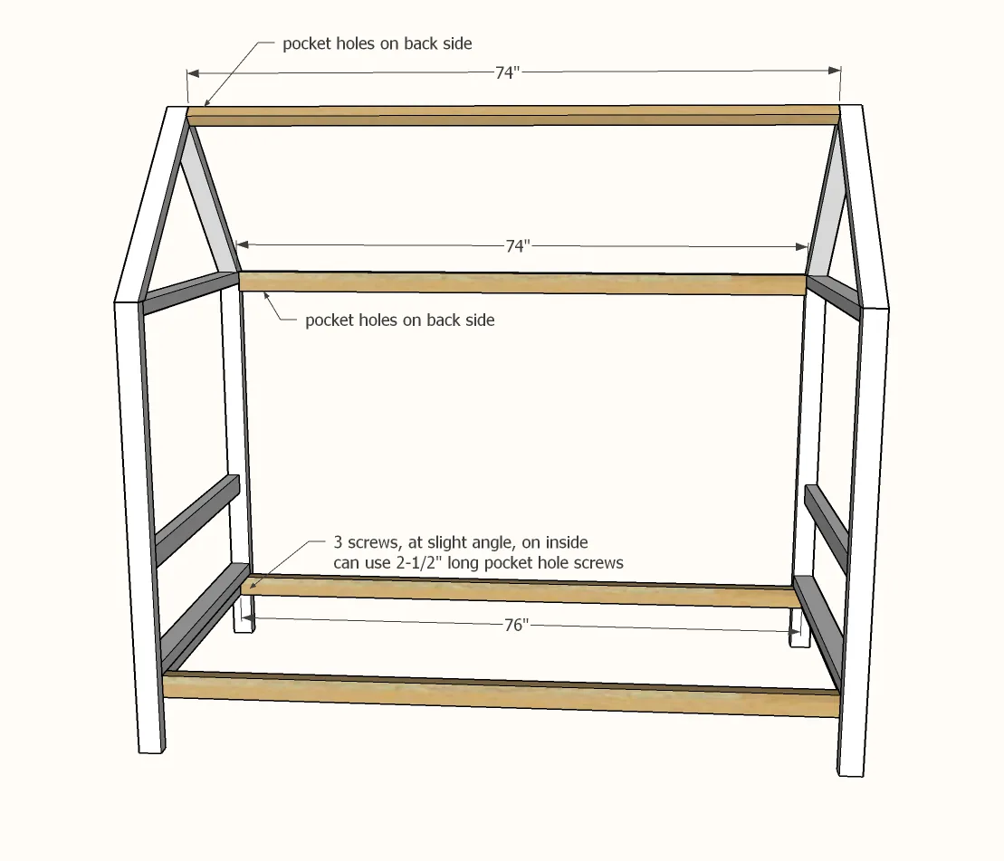 House Bed (Twin), step 3