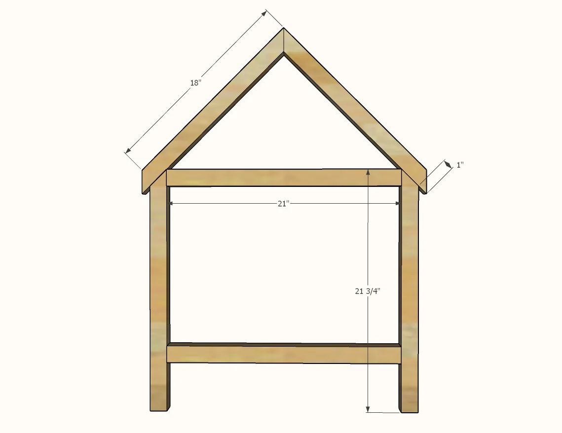 House Play Table with Angled Desktop, step 1