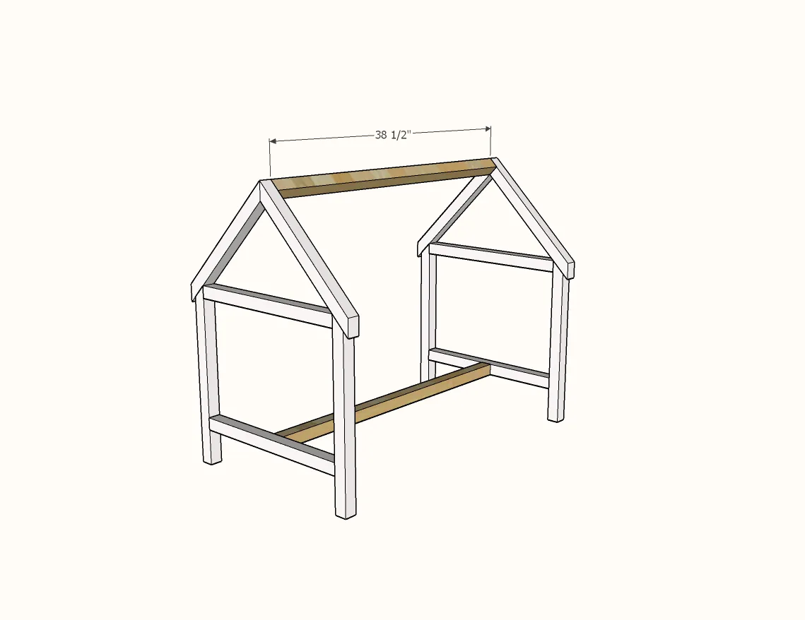 House Play Table with Angled Desktop, step 2
