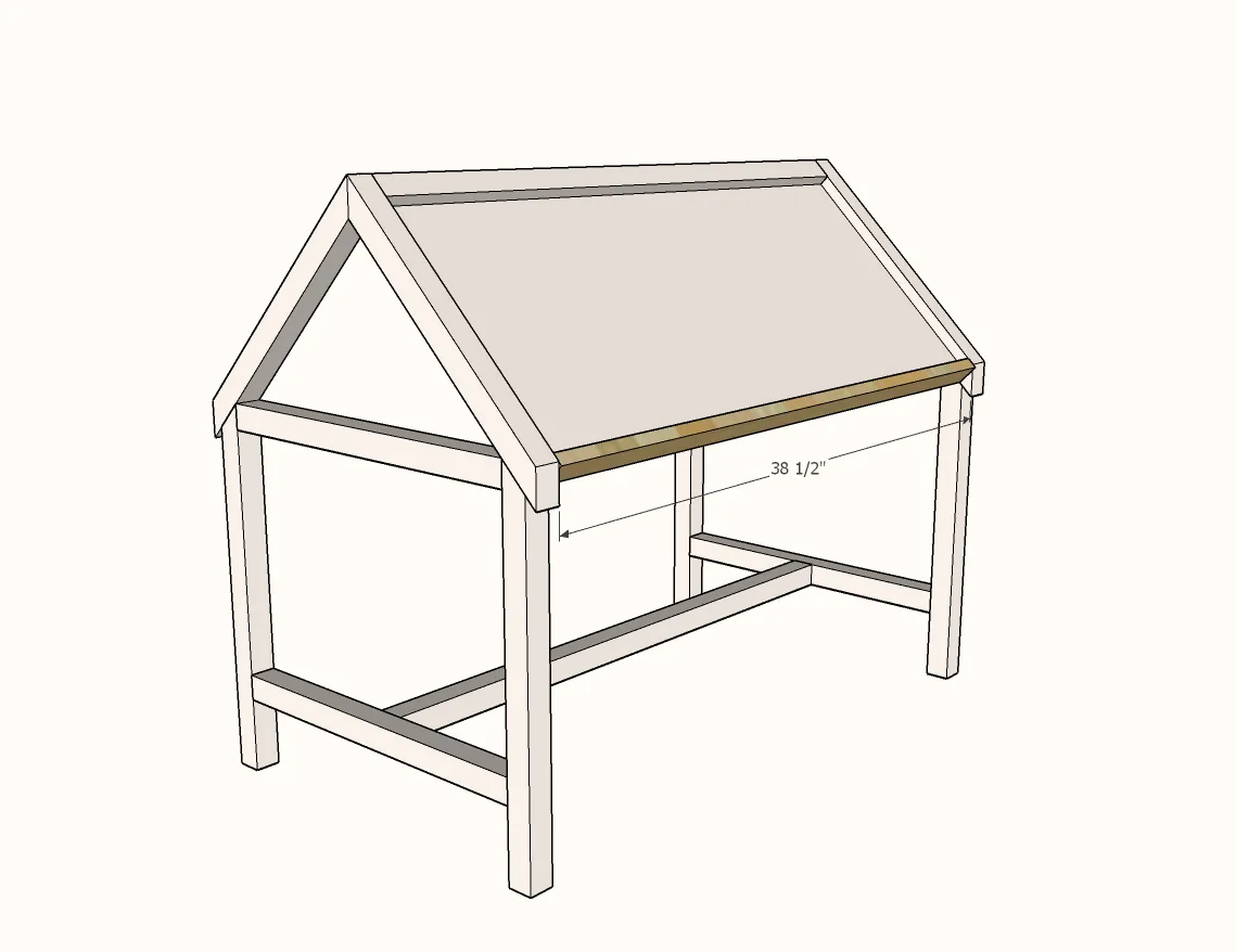 House Play Table with Angled Desktop, step 4
