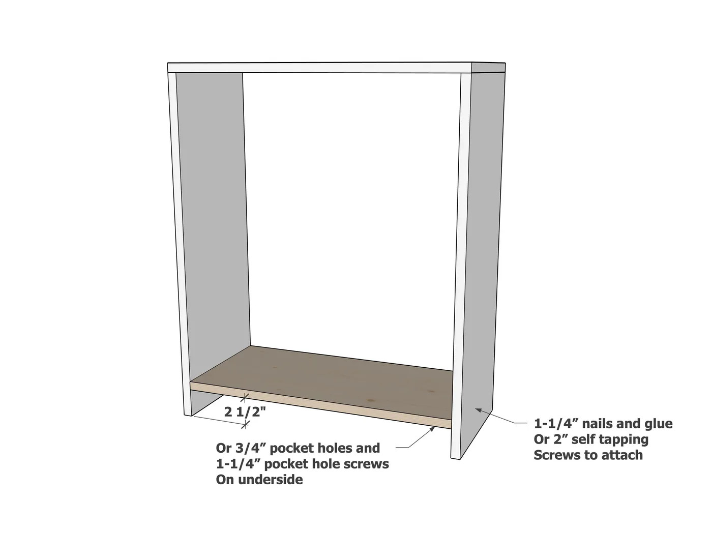 How to Build 1x12 Bookshelves with Pine Boards (With Free Custom Configurator, Diagrams & Photos), step 3