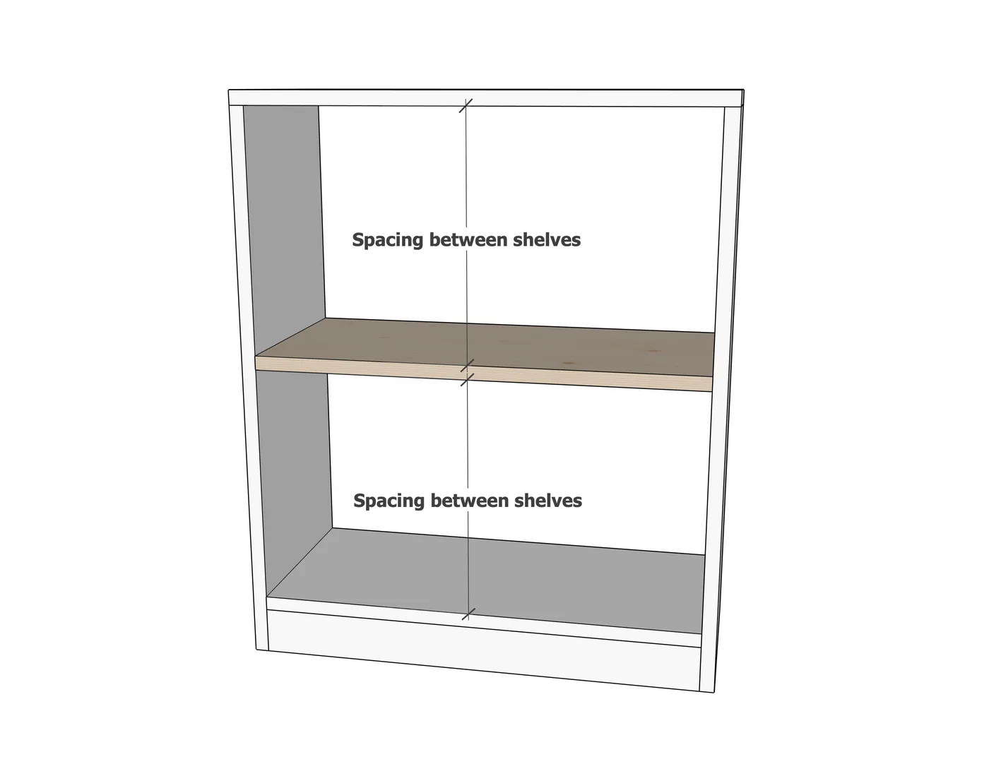 How to Build 1x12 Bookshelves with Pine Boards (With Free Custom Configurator, Diagrams & Photos), step 5
