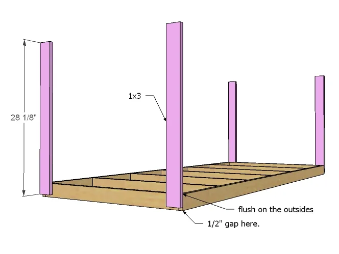 How to Build a Floating Table with a Door, step 2