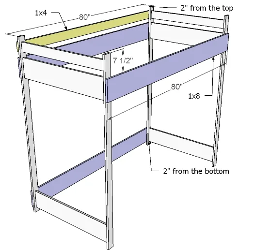 How to Build a Loft Bed, step 3