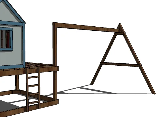 How to Build a Swing Set for the Playhouse!, step 5